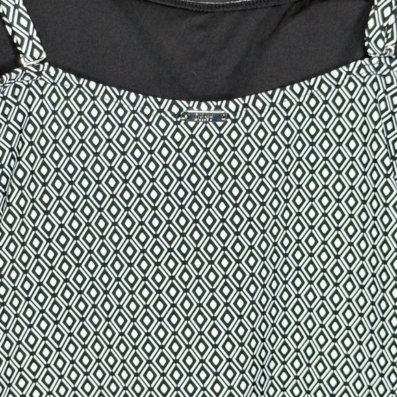 DKNY Women's Removable Straps One Piece Swimsuit Medium Black/White SPF - Picture 11 of 16